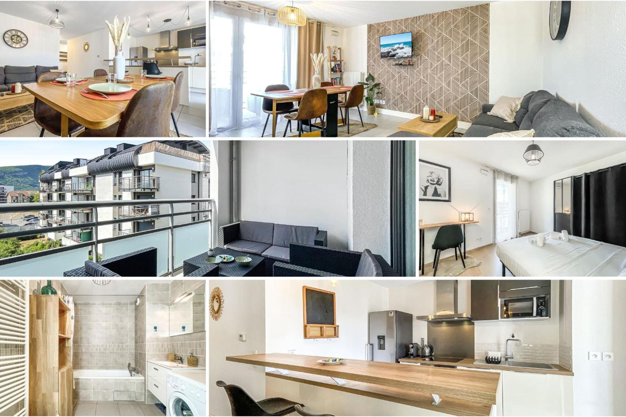 Homey Chloe - New - Parking Gratuit - Balcon Prive - Proche Geneve Аннемас Экстерьер фото